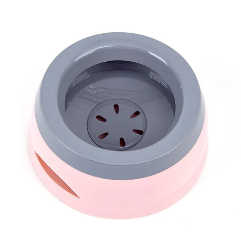 Pet Dog Bowls Floating Not Wetting Mouth Cat Bowl No Spill Drinking Water Feeder Plastic Portable Dog Bowl Support Accessories