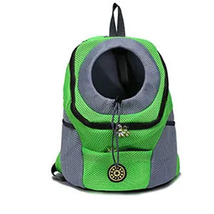 Outdoor Pet Dog Carrier Bag Portable Travel Backpack  Front Bag Double Shoulder Mesh Backpack Head Carrying Bags For Cat