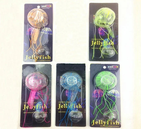 Aquarium Artificial Luminous Lionfish Fish Tank Landscape Silicone Fake Fish Floating Glow In Dark Ornament Home Decoration