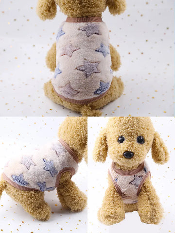 Cute Dog Clothes Winter Vest For Small Dogs Cats Warm Pets Sweater Soft Flannel Puppy Puffer Jacket Dog Accessories Supplies Xxs