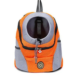 Outdoor Pet Dog Carrier Bag Portable Travel Backpack  Front Bag Double Shoulder Mesh Backpack Head Carrying Bags For Cat