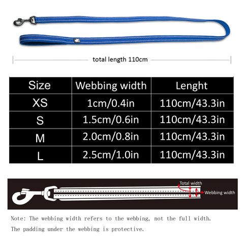 Truelove Soft Dog Pet Leash in Harness and Collar Reflective Nylon Cat Mesh Walking Training 11 Color Length 110cm TLL2111