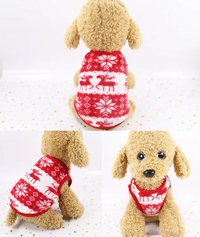 Cute Dog Clothes Winter Vest For Small Dogs Cats Warm Pets Sweater Soft Flannel Puppy Puffer Jacket Dog Accessories Supplies Xxs