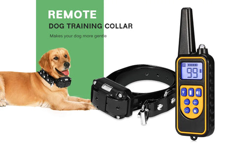 Remote Dog Training Collar Obedience Behavior Electronic Static Anti-Bark Electronic Shock Collar E-Collar Stimulation No-Bark