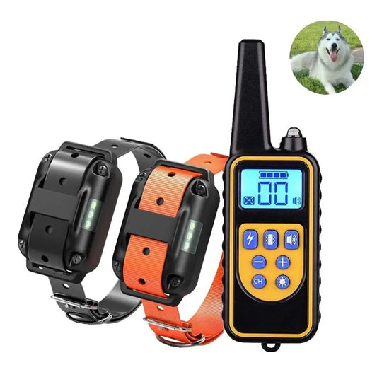 Remote Dog Training Collar Obedience Behavior Electronic Static Anti-Bark Electronic Shock Collar E-Collar Stimulation No-Bark