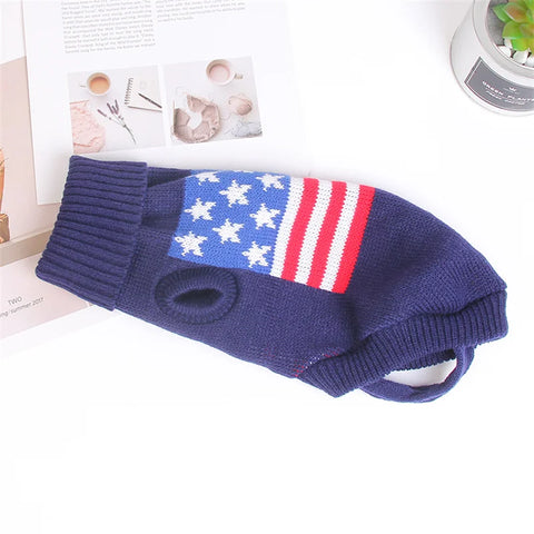 Cute Pet Dog Sweater for Small Dogs Winter Warm Puppy Cat Clothes Dachshund Pullover Mascotas Costume Clothing roupa cachorro