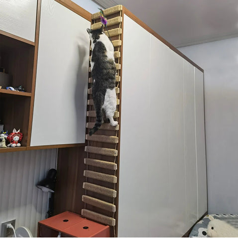 Various Sizes Cat Bridge Use for Cat Cage Sisal Rope Cat Ladder Pet Furniture Cat Step Scratcher Post Kitten Toys Cat Tree Tower