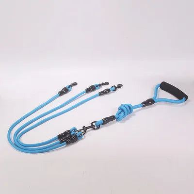 Pet Dog Leash Nylon Rope Double Dual Two Heads Dogs Leash 2 Way Coupler Walk Two and More Dogs Collars Harness Leads Dog Leashes