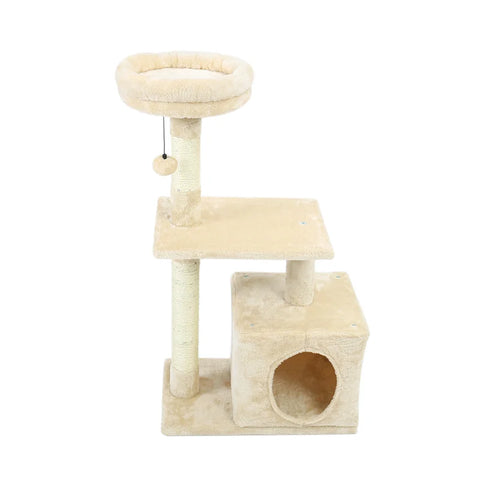 Cat Scratcher Tower Home Furniture Cat Tree Pets Hammock Sisal Cat Scratching Post Climbing Frame Toy Spacious Perch