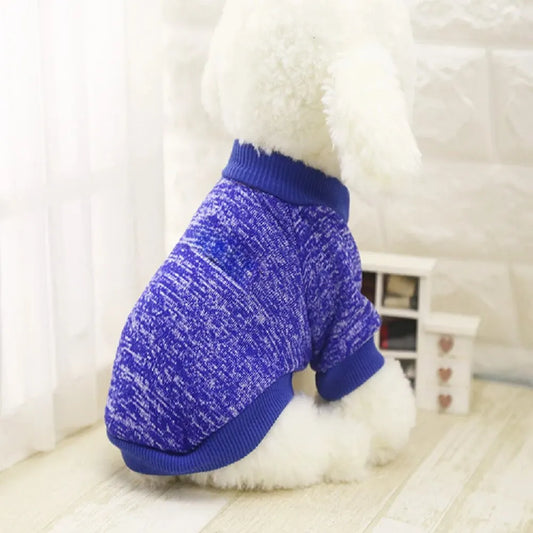 Dog Warm Clothes Spring Autumn Winter Cute Fashion Jacket Round Neck Sweater Pet Supplies Teddy Dog Cat Clothing Pet Accessories