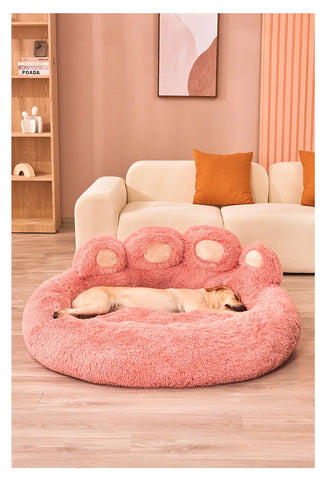 Fluffy Dog Bed Large Pet Products Dogs Beds Small Sofa Baskets Pets Kennel Mat Puppy Cats Supplies Basket Blanket Accessories