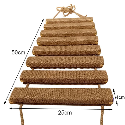 Various Sizes Cat Bridge Use for Cat Cage Sisal Rope Cat Ladder Pet Furniture Cat Step Scratcher Post Kitten Toys Cat Tree Tower