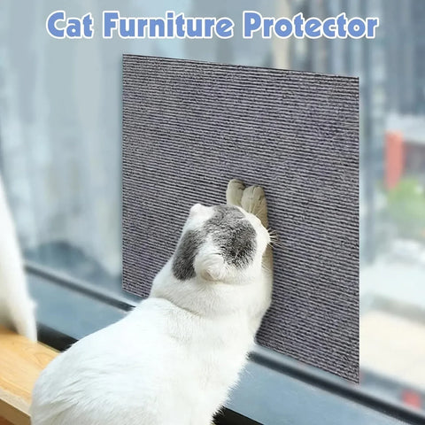 Cats Tree Carpet Mat Cats Scratcher Scratching Protector. Self-Adhesive Pet Furniture Sofa Corner Indoor Trimmable Anti Tower