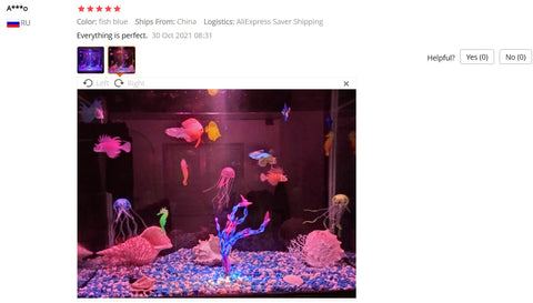 Aquarium Artificial Luminous Lionfish Fish Tank Landscape Silicone Fake Fish Floating Glow In Dark Ornament Home Decoration