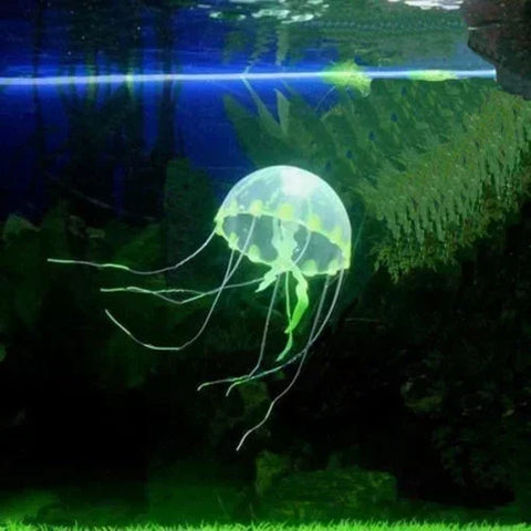 Aquarium Artificial Luminous Lionfish Fish Tank Landscape Silicone Fake Fish Floating Glow In Dark Ornament Home Decoration