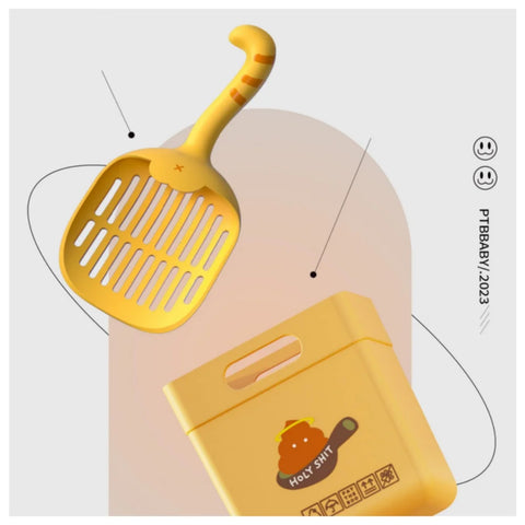 Cat tail, pet shovel, cat litter cleaning product, cleaning tray, garbage, small shovel, hanging hole