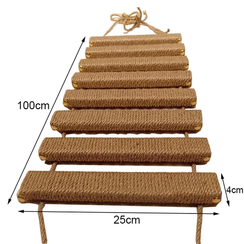 Various Sizes Cat Bridge Use for Cat Cage Sisal Rope Cat Ladder Pet Furniture Cat Step Scratcher Post Kitten Toys Cat Tree Tower