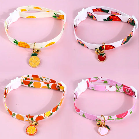 New Adjustable Kitten Collar with Bell Cut Pet Cat Collars Breakaway Cats Necklace Puppy Collar Cat Supplies Cat Accessories