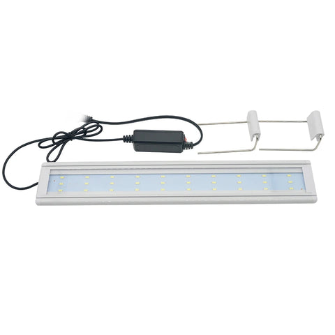 Aquarium LED Light Super Slim Fish Tank Aquatic Plant Grow Lighting Waterproof Bright Clip Lamp Blue LED 18-72cm for Plants 220v