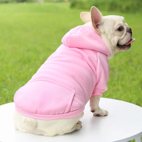 Dog Winter Hooded Sweatshirt for Small and Medium Doggy Pet Coat Puppy Cat Jacket Clothes Chihuahuas French Bulldog Costume