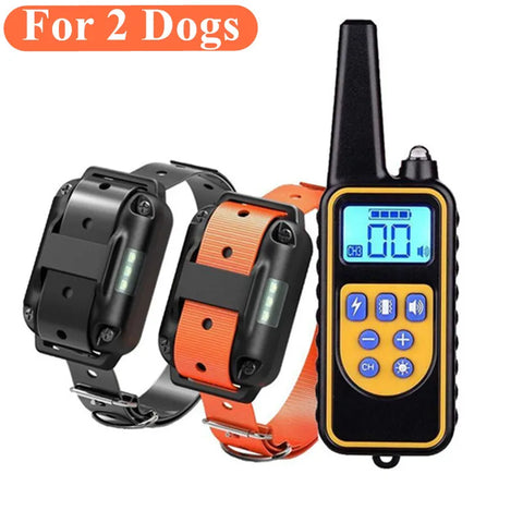 Remote Dog Training Collar Obedience Behavior Electronic Static Anti-Bark Electronic Shock Collar E-Collar Stimulation No-Bark