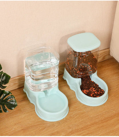 Cat Pet Automatic Feeder Drinking Bowl Large Capacity Dog 3.8L Combination Grain Storage Bucket Supplier