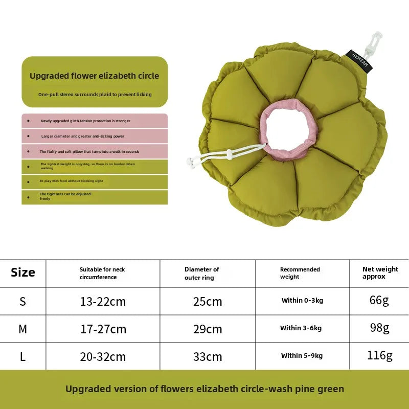 HiDREAM-Waterproof Elizabeth Circle for Cat, Soft Hood, Kitten Anti-Lick, Anti-Bite, Dog Shame Circle, Sterilization