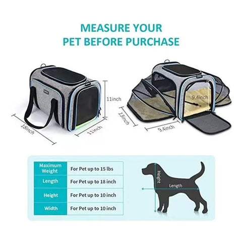 Pet Carriers Backpack Portable Breathable Foldable Cat Bag Transport for Cats Dog Carrier Bags Outdoor Travel Pets Transport Bag