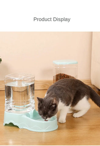 Cat Pet Automatic Feeder Drinking Bowl Large Capacity Dog 3.8L Combination Grain Storage Bucket Supplier