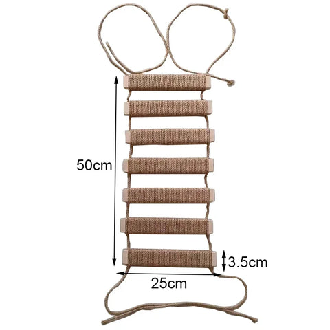 Various Sizes Cat Bridge Use for Cat Cage Sisal Rope Cat Ladder Pet Furniture Cat Step Scratcher Post Kitten Toys Cat Tree Tower