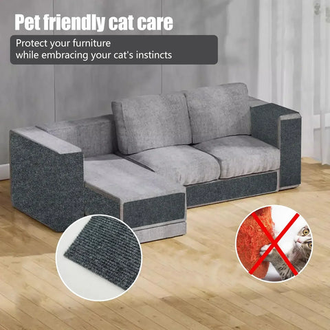 Cats Tree Carpet Mat Cats Scratcher Scratching Protector. Self-Adhesive Pet Furniture Sofa Corner Indoor Trimmable Anti Tower