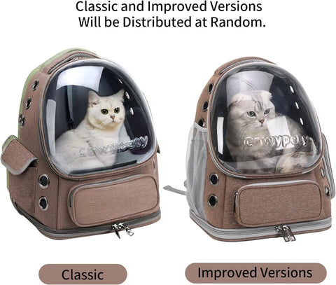 Transparent Folding Pet Carrier Backpack Travel Tote Cat Carrier Bag Outdoor Pet Shoulder bag Pet Dogs Cats Portable Bag