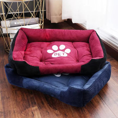 Warm Bone Pet Dogs Bed Washable House Cat Puppy Cotton Kennel Mat Soft Nest Dog Baskets Pet Products For Small Medium Large Dog