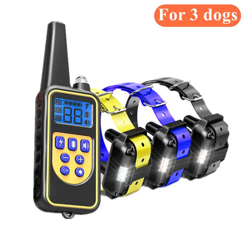 Remote Dog Training Collar Obedience Behavior Electronic Static Anti-Bark Electronic Shock Collar E-Collar Stimulation No-Bark