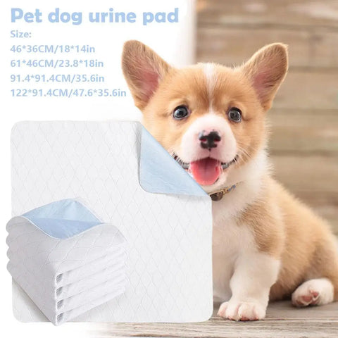 Super Absorbent Pet Diaper Dog Thick Pee Pads Washable Dog Mat Reusable Pad Cat Cleaning Deodorant Diaper Soakers Pet Supplies