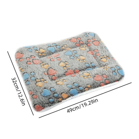 Flannel Thickened Dog Bed Mat Soft Pet Sleeping Mat for Dogs Cats Winter Warm Pet Blanket