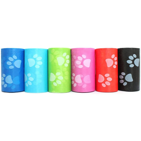 120 rolls Dog Poop Bag Outdoor Cleaning Poop Bag Outdoor Clean Pets Supplies for Dog 15Bags/Roll Refill Garbage Bag Pet Supplies