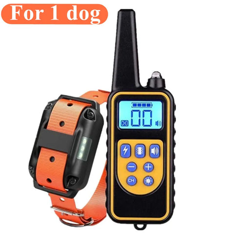 Remote Dog Training Collar Obedience Behavior Electronic Static Anti-Bark Electronic Shock Collar E-Collar Stimulation No-Bark