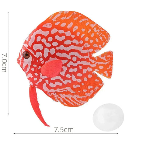 Aquarium Artificial Luminous Lionfish Fish Tank Landscape Silicone Fake Fish Floating Glow In Dark Ornament Home Decoration