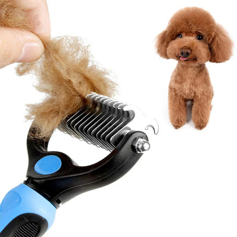 Professional Pet Deshedding Brush Dog Hair Remover Pet Fur Knot Cutter Puppy Cat Comb Brushes Dogs Grooming Shedding Supplies