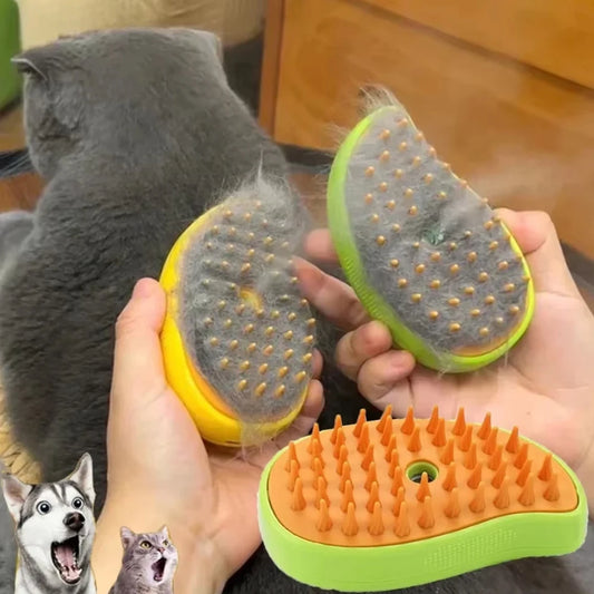 Pet Grooming Cat Brush Electric Spray Water Spray Kitten Dog Comb Soft Silicone Depilation Cats Bath Hair Brush Grooming Supplie