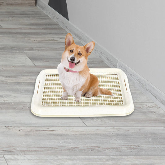 Dog Toilet Anti Slip Removable Mesh Potty Training Tray Puppy Pee Pad Holder for Small Dog Cat Pet Cleaning Supplies