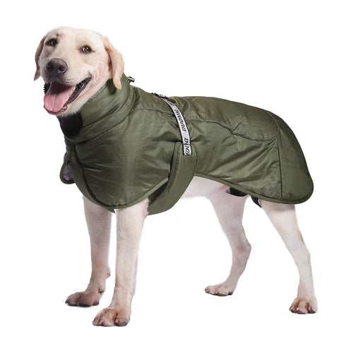 Big Dog Jacket Windproof Winter Warm Dog Clothes for Medium Large Dogs Labrador Coat Golden Retriever Costume Pitbull Outfits