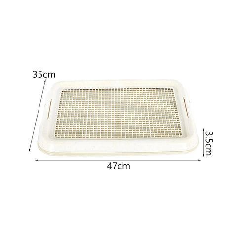 Dog Toilet Anti Slip Removable Mesh Potty Training Tray Puppy Pee Pad Holder for Small Dog Cat Pet Cleaning Supplies