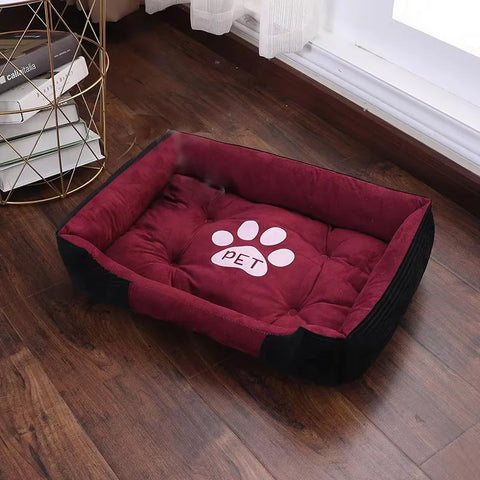 Warm Bone Pet Dogs Bed Washable House Cat Puppy Cotton Kennel Mat Soft Nest Dog Baskets Pet Products For Small Medium Large Dog