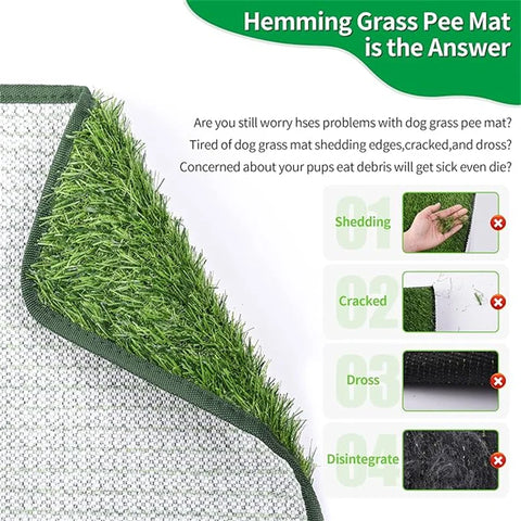 Artificial Grass Dog Potty Pad - Easy to Clean, Odor Resistant,Indoor/Outdoor Pet Training Solution