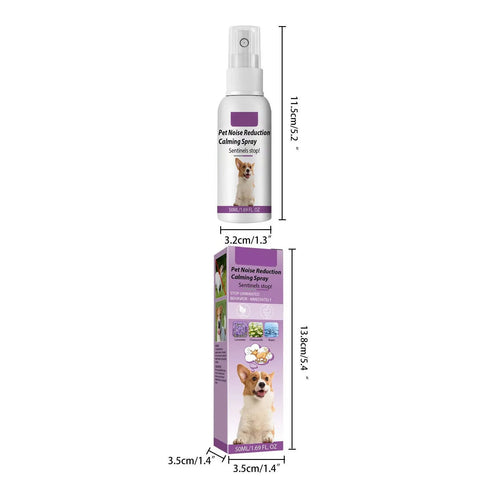 50ml Pet Relaxants Dog Noise Reduction Calming Spray For Barking Restless End The Dog'S Negative Behavior Pet Health Supplies