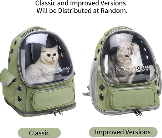 Transparent Folding Pet Carrier Backpack Travel Tote Cat Carrier Bag Outdoor Pet Shoulder bag Pet Dogs Cats Portable Bag