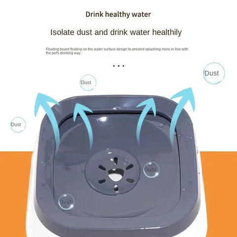 Anti-splash Water Bowl For Dogs 1L Large Capacity Drinker Drinking Bowls Dog Waterer For Puppy Cat Pet Accessories