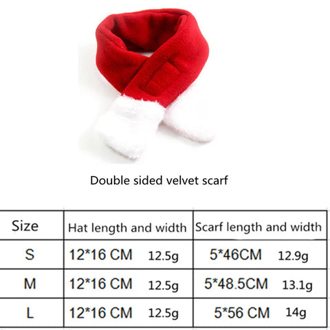 Christmas Dog Scarf Hat Santa Claus Dog Cat Costumes Hat Warm Pet Cosplay Costume Christmas Clothes Pet Clothes New Year Gift